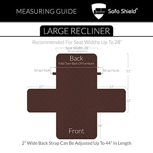Light Gray Charcoal Quilted Microfiber Reversible Stain Shield Dog Resistant Slipcover