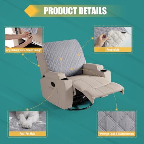 Ruaozz Large Waterproof Chair Covers - Chocolate