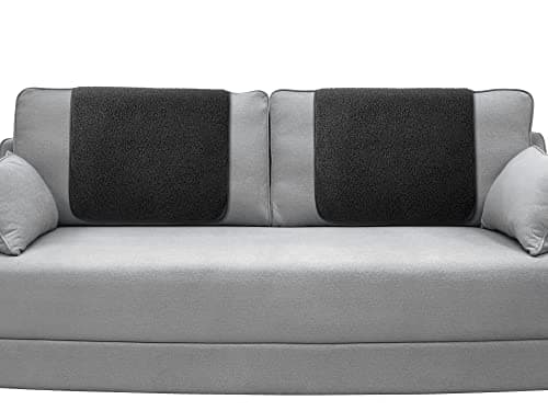 Frienda Recliner Headrest Covers for Furniture — Black