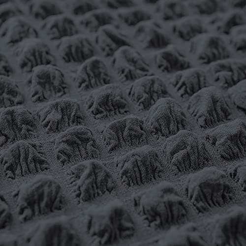 Country Style Dark Grey Sofa Slipcover for 3 Cushion Couch Durable Washable Fit Universal — Dark Grey