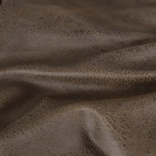Brown Leather Look Loveseat Recliner Cover Set 6-Piece Washable Spandex Protector — 02 Light Brown