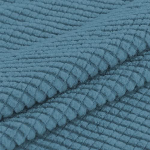 Turquoize Stretch Slipcovers for 3 Cushion Couch (Sofa, Biscotti Beige) — Storm Blue
