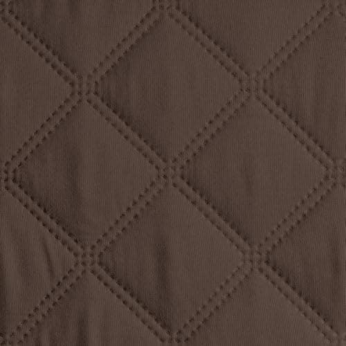 Waterproof Loveseat Cover for Double Recliner with Console, Dark Grey, 2 Seater — Dark Brown