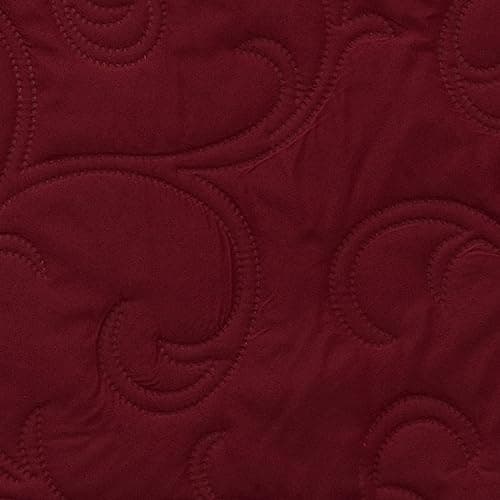 100% Waterproof Recliner Chair Cover, Non-Slip Fabric for Living Room — Wine Red