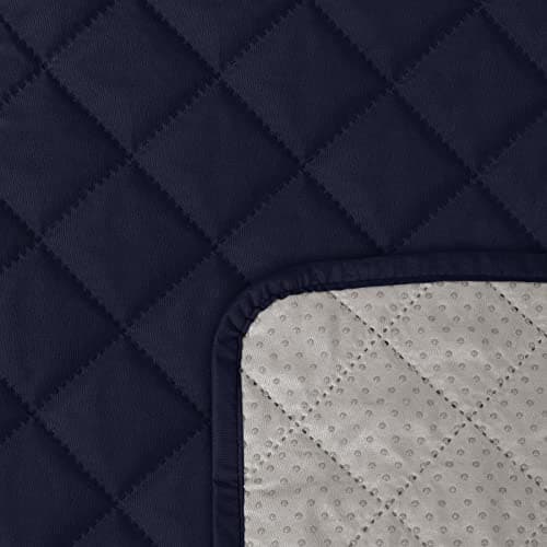 Waterproof Loveseat Recliner Cover for 2 Seat Sofa, Dark Gray - Kids and Pets Friendly — Dark Blue