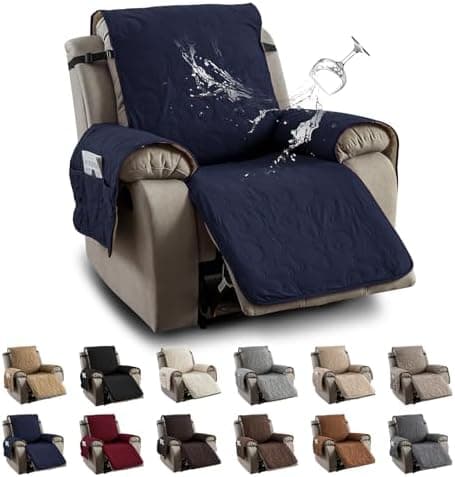 100% Waterproof Recliner Chair Cover for Pets and Kids (Beige, 2|6" Recliner Chair)
100% Waterproof Non-Slip Fabric Recliner Couch Cover for Living Room (Beige, 2|6" Recliner Chair)
Washable 100% Waterproof Recliner Chair Cover for Pets and Kids (Bei