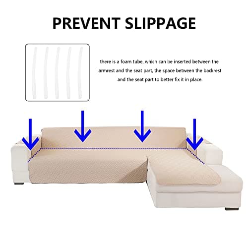 Waterproof L-Shaped Couch Cover for Dogs and Kids