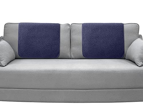 Frienda Recliner Headrest Covers for Furniture — Dark Blue
