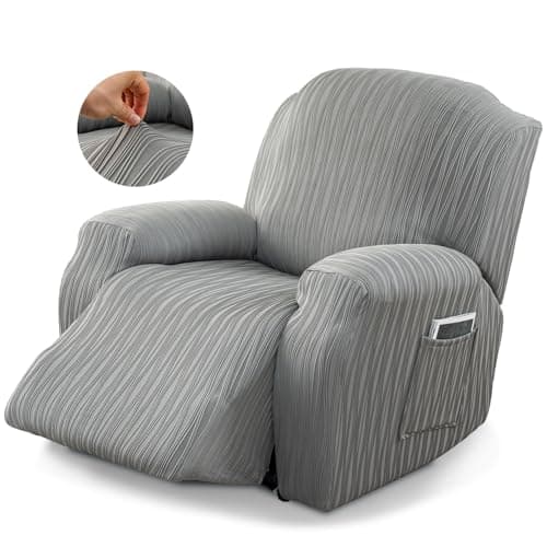 Soft Couch Cover for Recliner, Leakproof Dog and Pet Protector (Dark Grey) — Light Grey