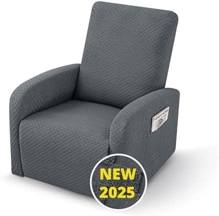 YEMYHOM Light Gray Stretch Recliner Slipcover with Side Pocket Global Recycled Standard  
YEMYHOM Light Gray Anti-Slip Recliner Cover with Elastic Bottom Global Recycled Standard  
YEMYHOM Light Gray Recliner Chair Cover with Side Pocket Global Recyc