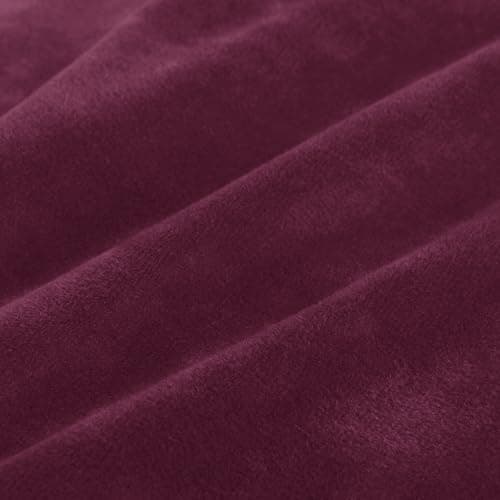 MAXIJIN Velvet Recliner Cover for Kids & Pets (Dark Coffee) — Wine Red