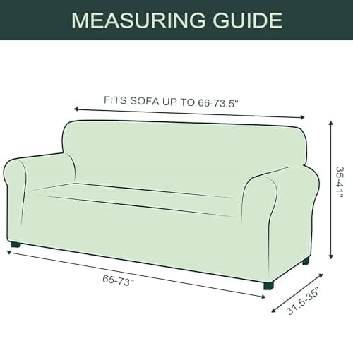 Stretch Sofa Slipcover for 3 Seater Settee, Light Gray