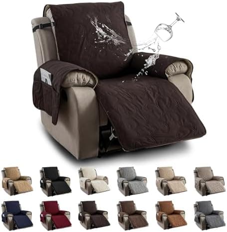 100% Waterproof Recliner Chair Cover for Pets and Kids (Beige, 2|6" Recliner Chair)
100% Waterproof Non-Slip Fabric Recliner Couch Cover for Living Room (Beige, 2|6" Recliner Chair)
Washable 100% Waterproof Recliner Chair Cover for Pets and Kids (Bei