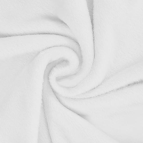 U-NICE HOME Velvet Sofa Covers for 3 Cushion Couch (Large, Dark Grey) — Off White