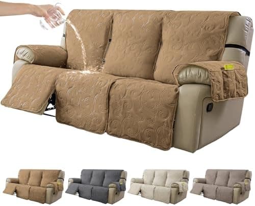 100% Waterproof Recliner Chair Cover for Pets and Kids (Beige, 2|6" Recliner Chair)
100% Waterproof Non-Slip Fabric Recliner Couch Cover for Living Room (Beige, 2|6" Recliner Chair)
Washable 100% Waterproof Recliner Chair Cover for Pets and Kids (Bei