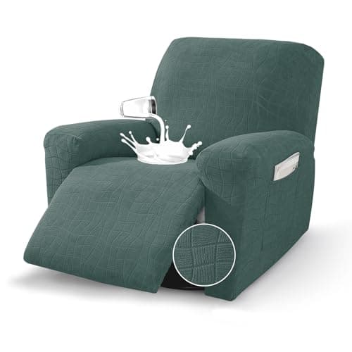 MAXIJIN Waterproof Recliner Couch Cover, Dark Gray — Pea Green