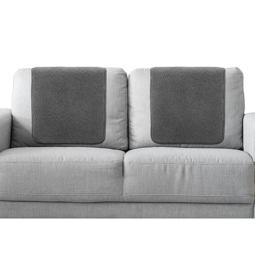 Frienda Recliner Headrest Covers for Furniture — Dark Gray
