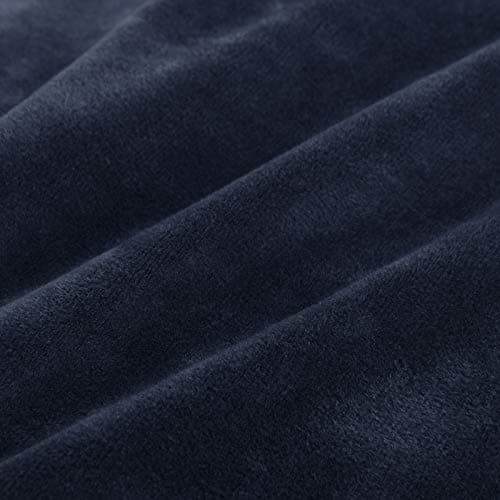 MAXIJIN Velvet Recliner Cover for Kids & Pets (Dark Coffee) — Navy Blue