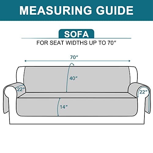 Burgundy 100% Waterproof Couch Cover for 3 Cushion Sofa (Sofa 70") Pet Friendly