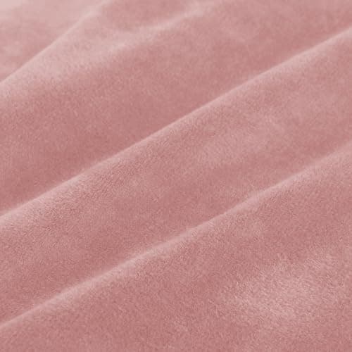 ZNSAYOTX Thicker Soft Grey Velvet Recliner Cover with Side Pockets — Rose