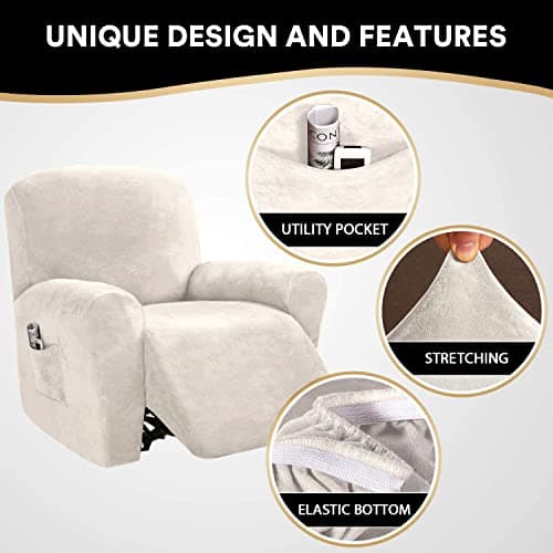 Velvet Recliner Chair Covers for Reclining Chairs