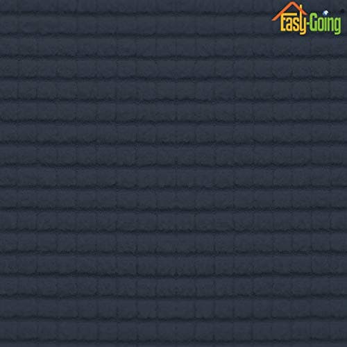 Dark Gray Stretch Loveseat Cushion Cover with Elastic Bottom — Dark Blue