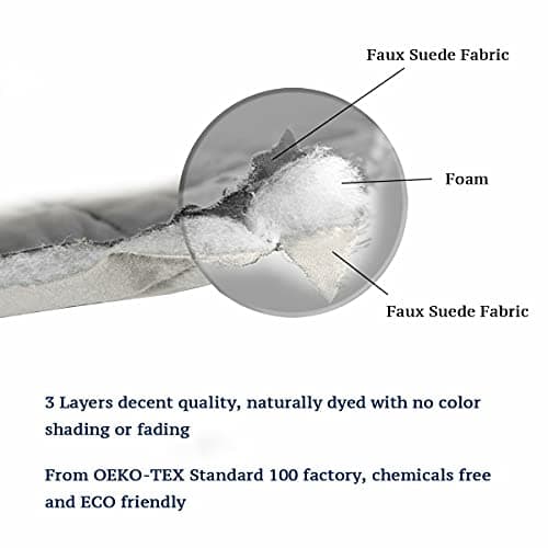 Medium Grey L Shape Chaise Couch Cover for Sectional Sofas