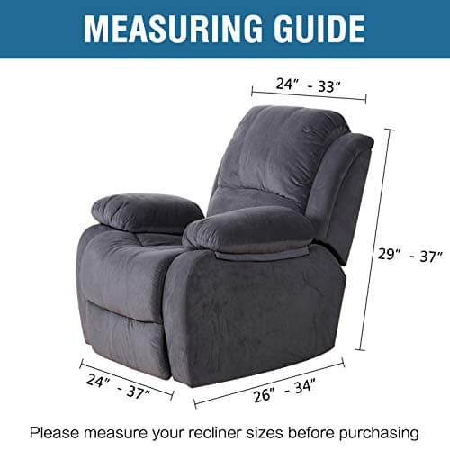 H.VERSAILTEX Super Stretch Recliner Cover for Large Recliner, Chocolate