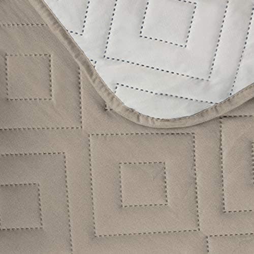 H.VERSAILTEX Reversible Water Resistant Recliner Cover for Pets & Kids — Khaki/Beige