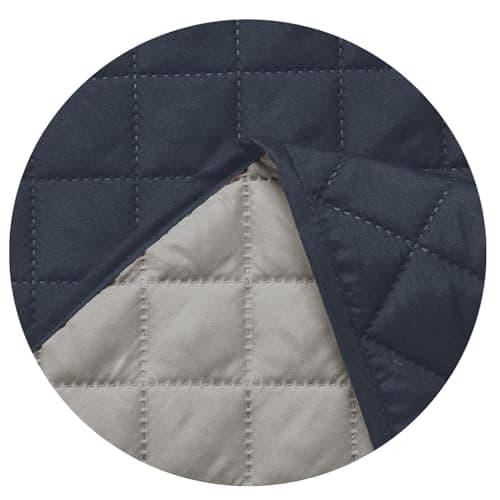 Water Resistant Dog Couch Cover 68" x 3 Cushions Gray/Light Gray — Dark Blue/Light Gray