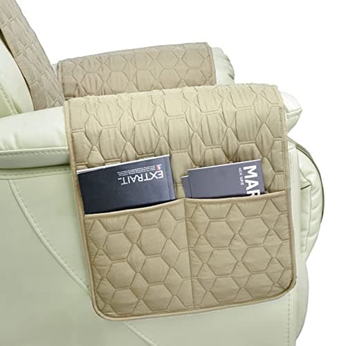 RBSC 30 Inch Beige Waterproof Recliner Cover for Pets Cats Dogs