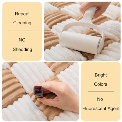 Light Brown Sofa Cover for Pets, Washable and Non-Slip