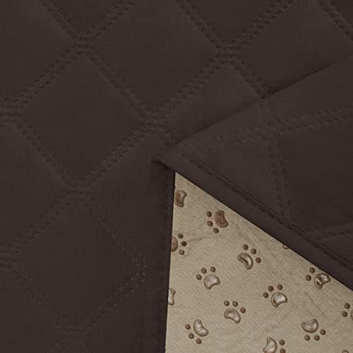 Waterproof L Shape Couch Cover for Dogs & Pets (Large, Gray) — Chocolate