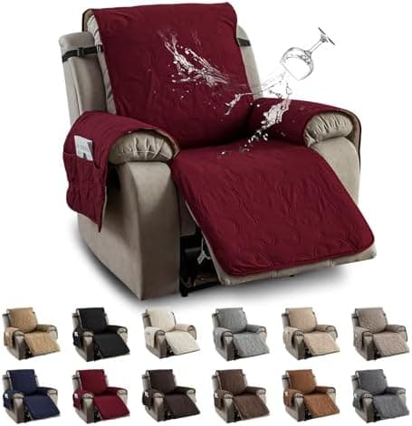 100% Waterproof Recliner Chair Cover for Pets and Kids (Beige, 2|6" Recliner Chair)
100% Waterproof Non-Slip Fabric Recliner Couch Cover for Living Room (Beige, 2|6" Recliner Chair)
Washable 100% Waterproof Recliner Chair Cover for Pets and Kids (Bei