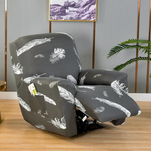 Lazy Boy Recliner Cover with Pockets & Elastic Bottom Protection — Color B21