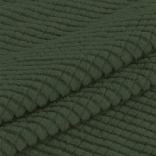 Turquoize Stretch Slipcovers for 3 Cushion Couch (Sofa, Biscotti Beige) — Bronze Green