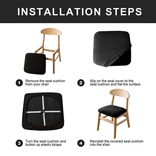 Genina Taupe Dining Room Chair Slipcovers (4 Pcs)