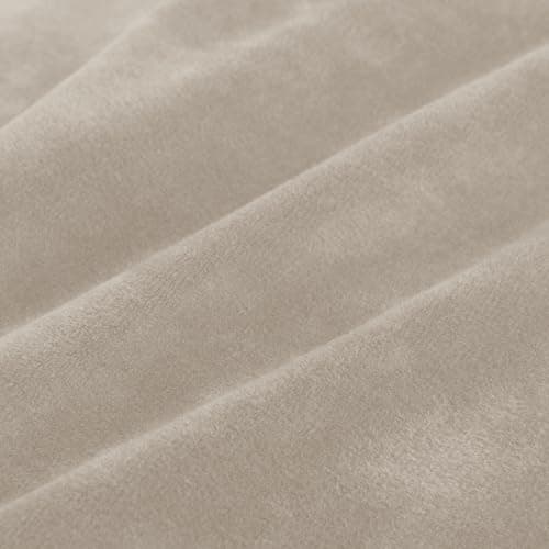 MAXIJIN Velvet Recliner Cover for Kids & Pets (Dark Coffee) — Khaki