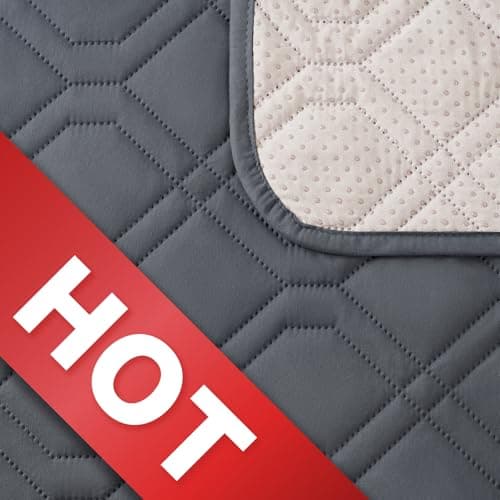 VANSOFY Waterproof 1-Piece Washable Recliner Couch Cover with Straps Protection — Dark Gray