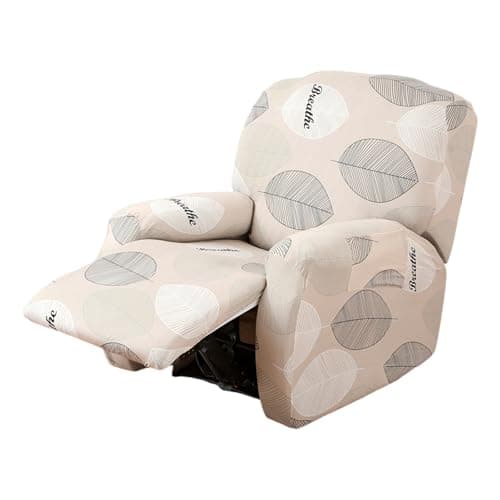 FUANGUI 4-Piece Lazyboy Recliner Cover with Storage Pockets — 09