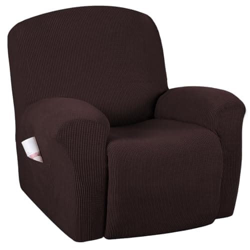 H.VERSAILTEX Super Stretch Recliner Cover for Large Recliner, Chocolate