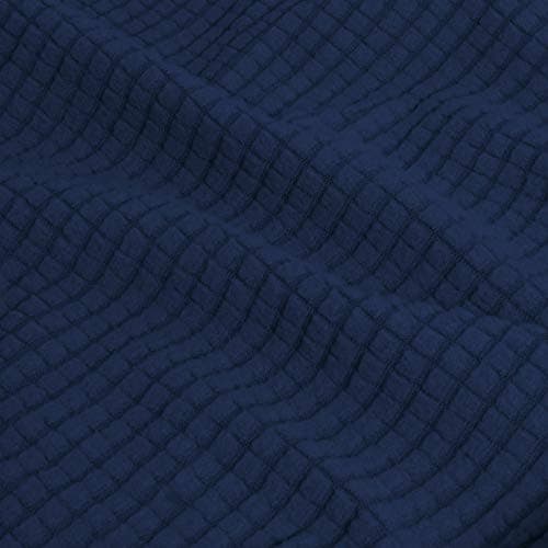 Pet and Kid-Friendly Large Dark Gray Stretch Couch Cover — Navy