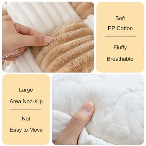 Light Brown Sofa Cover for Pets, Washable and Non-Slip