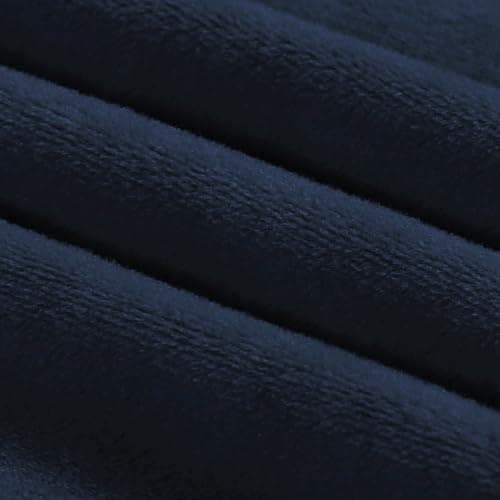 PrinceDeco Grey Velvet Loveseat Cover, Washable, Up to 72" Wide — Navy