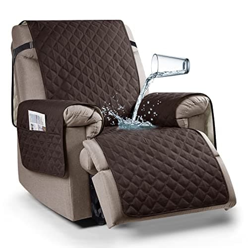 Ruaozz Waterproof Recliner Chair Cover for Kids & Pets (Chocolate, 23")