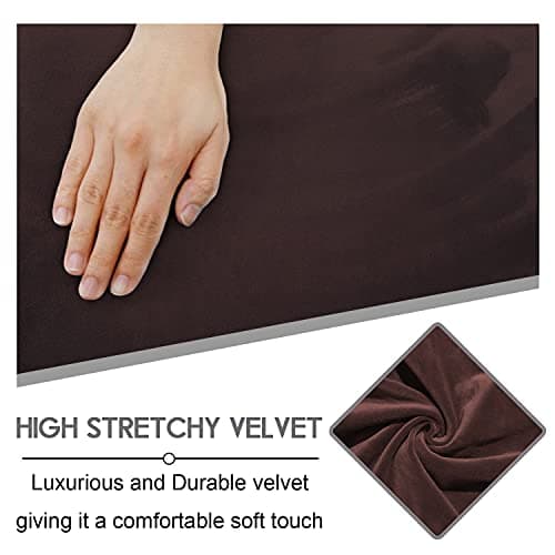 ULTICOR Extra Wide 75" Reclining 2 Seater Sofa Slipcover (Chocolate)