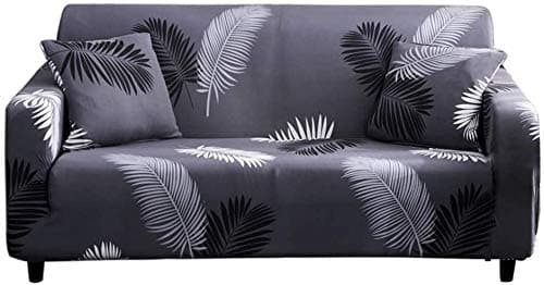 Love Forever Lamberia Printed 3 Seater Sofa Cover with Pillow Cases — Plam