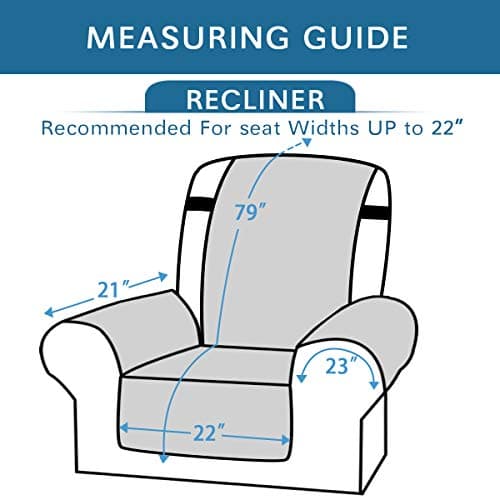 H.VERSAILTEX Reversible Water Resistant Recliner Cover for Pets & Kids