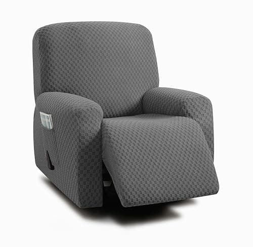 ULTICOR Ivory 3 Seater Recliner Sofa Cover — Dark Grey