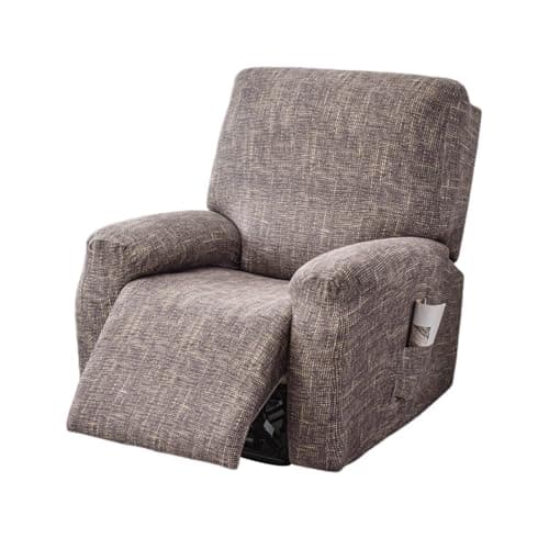 FUANGUI 4-Piece Lazyboy Recliner Cover with Storage Pockets — 03